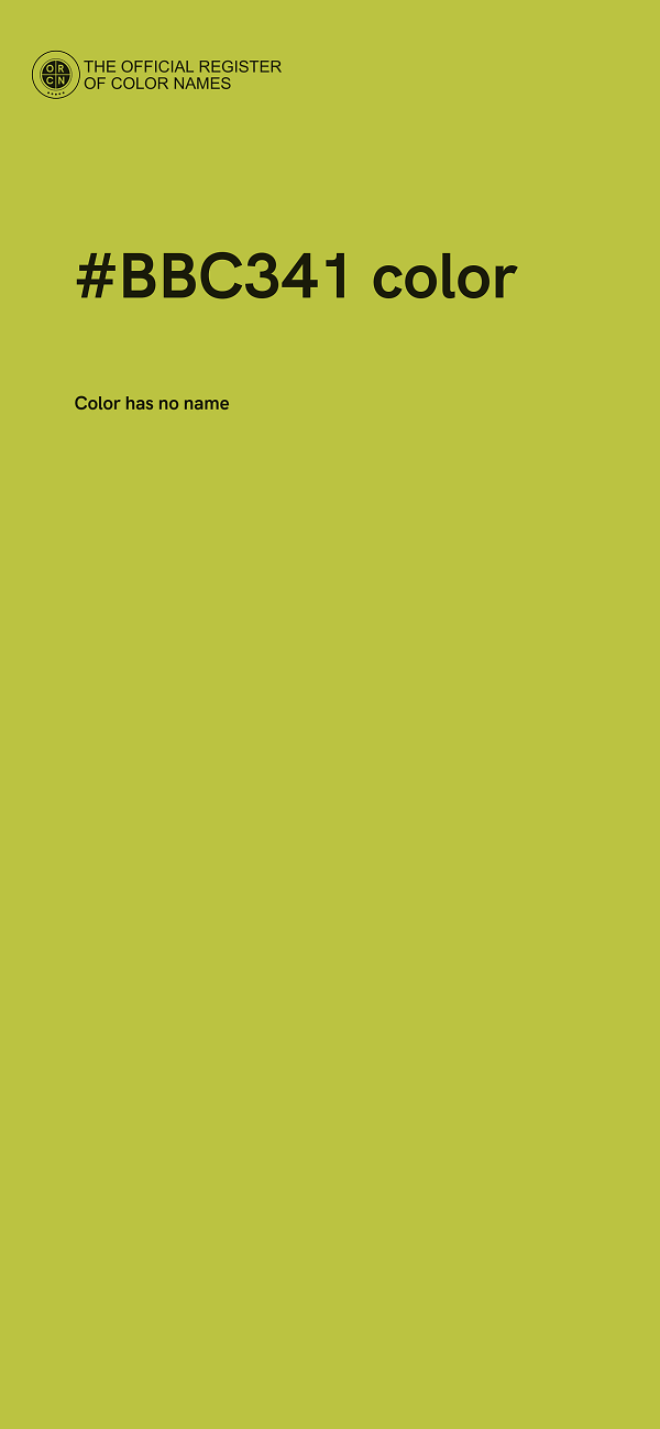 #BBC341 color image