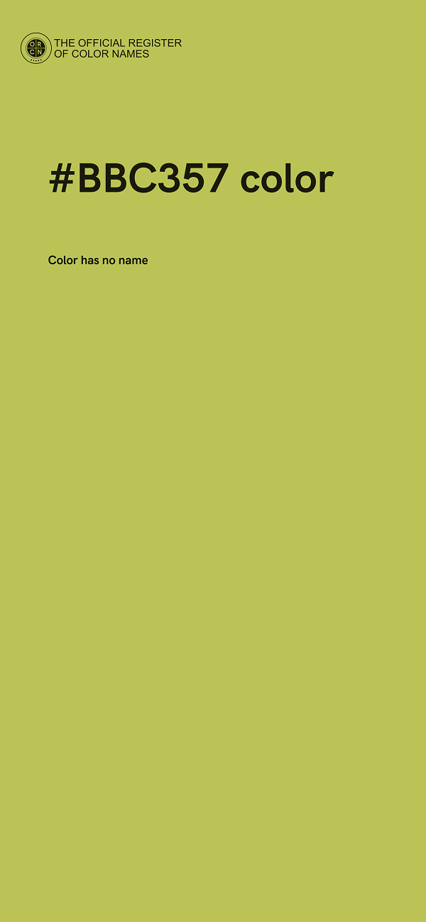 #BBC357 color image