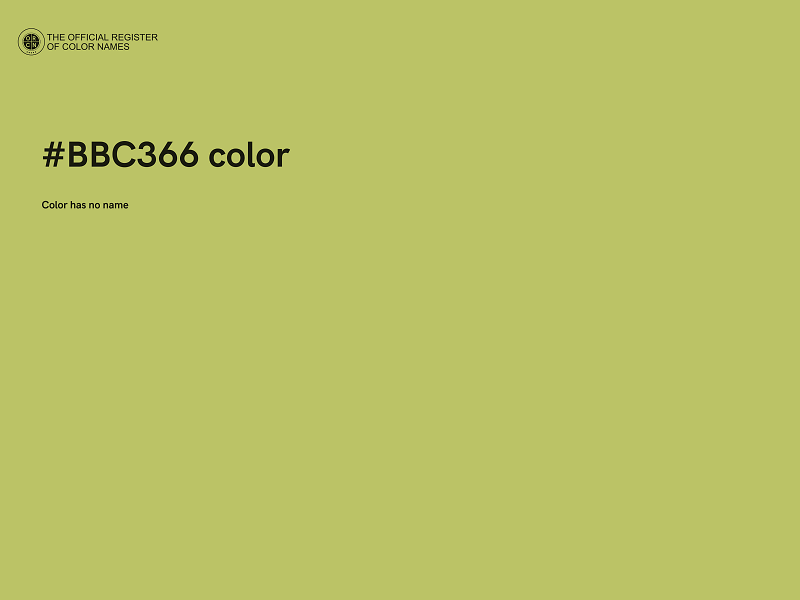 #BBC366 color image