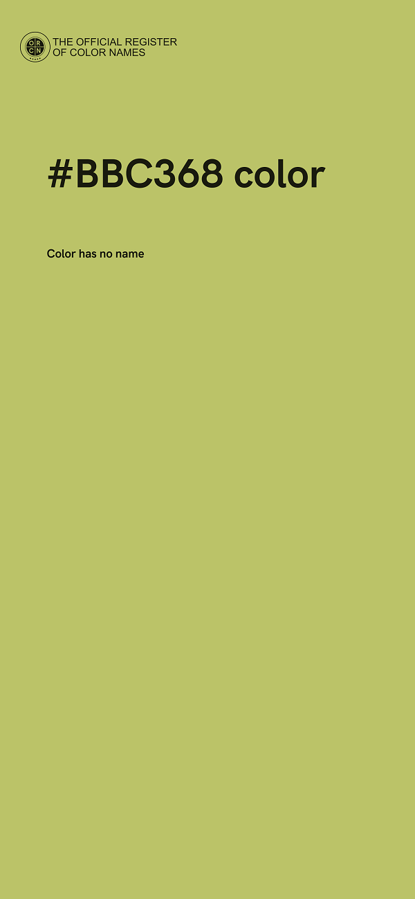 #BBC368 color image