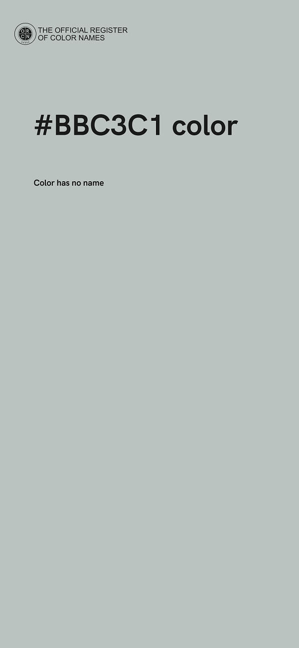 #BBC3C1 color image