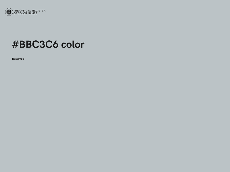 #BBC3C6 color image