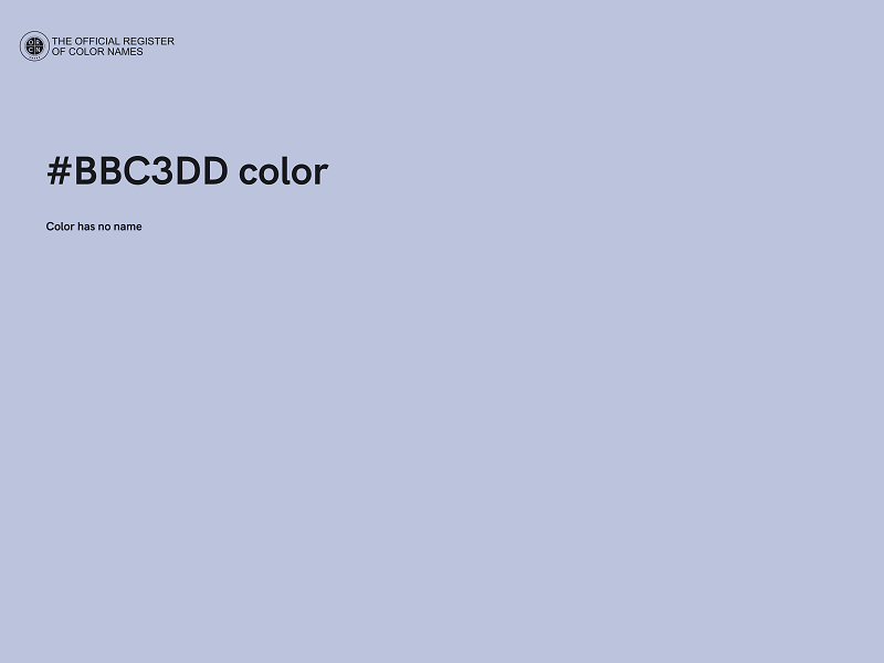 #BBC3DD color image