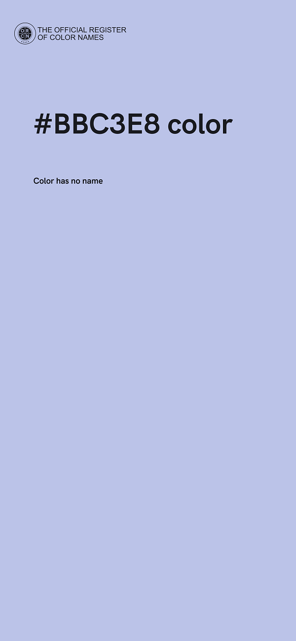 #BBC3E8 color image
