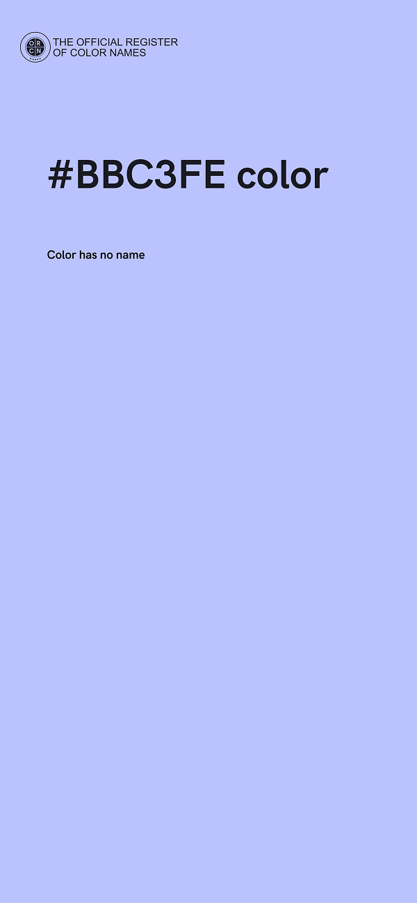 #BBC3FE color image