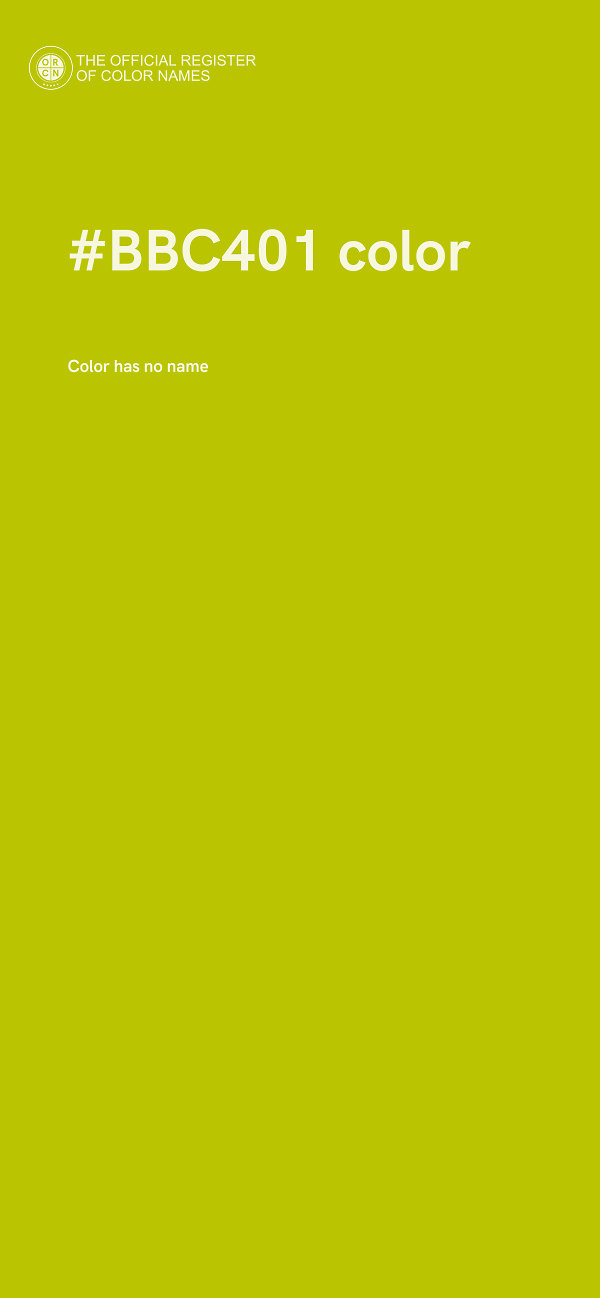#BBC401 color image