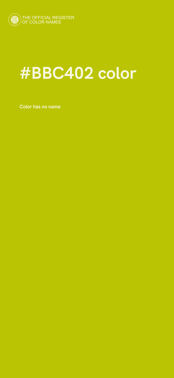 #BBC402 color image