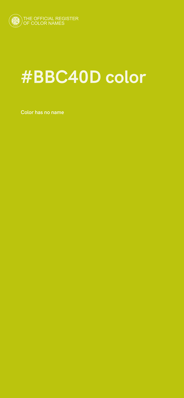 #BBC40D color image