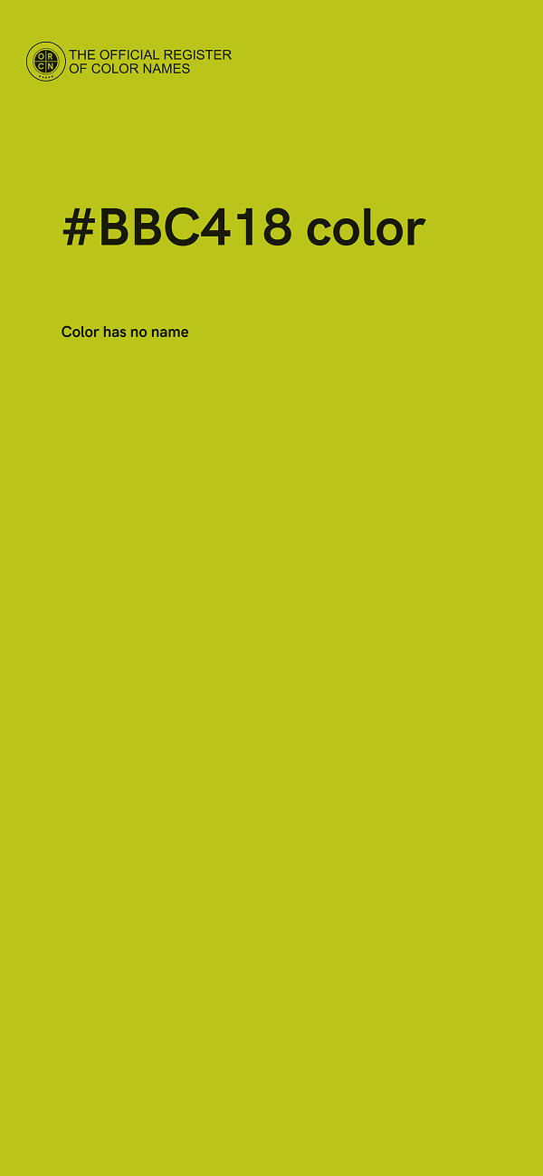 #BBC418 color image