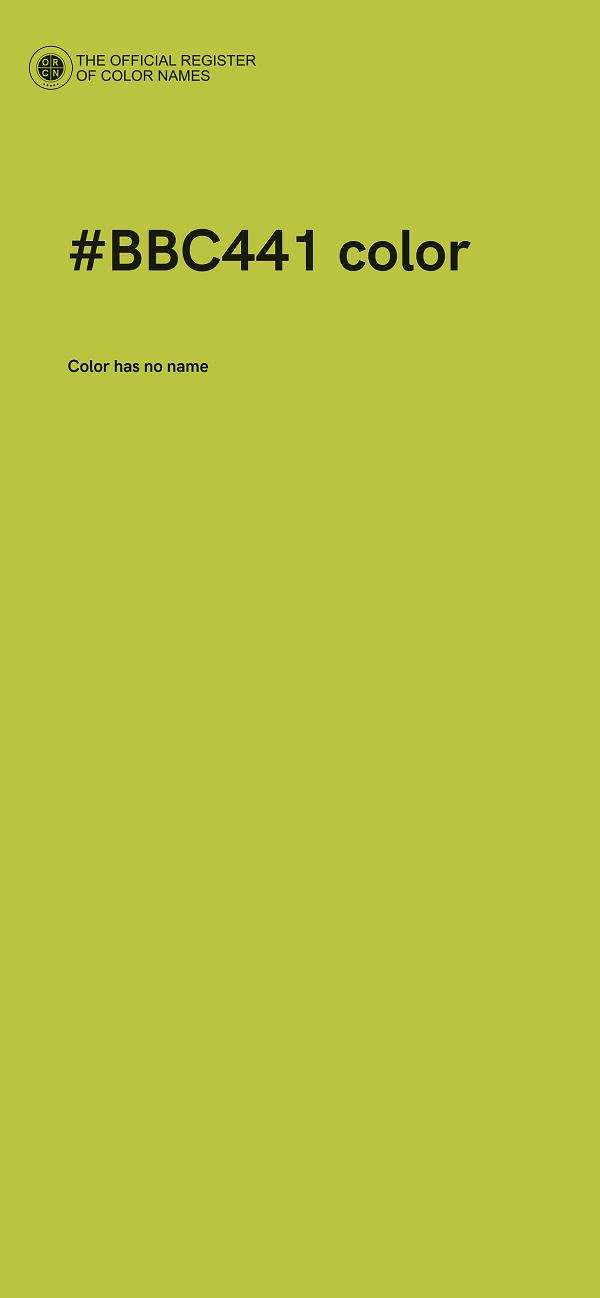 #BBC441 color image
