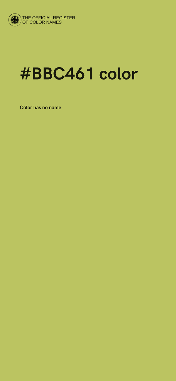 #BBC461 color image