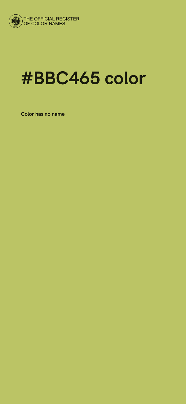 #BBC465 color image
