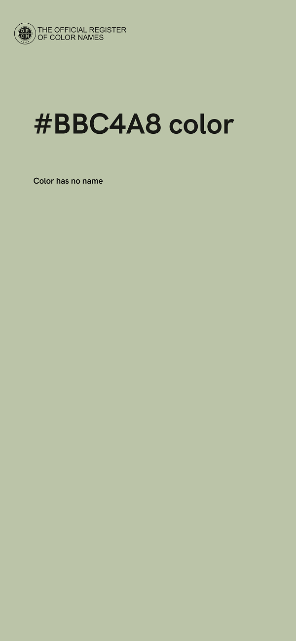#BBC4A8 color image
