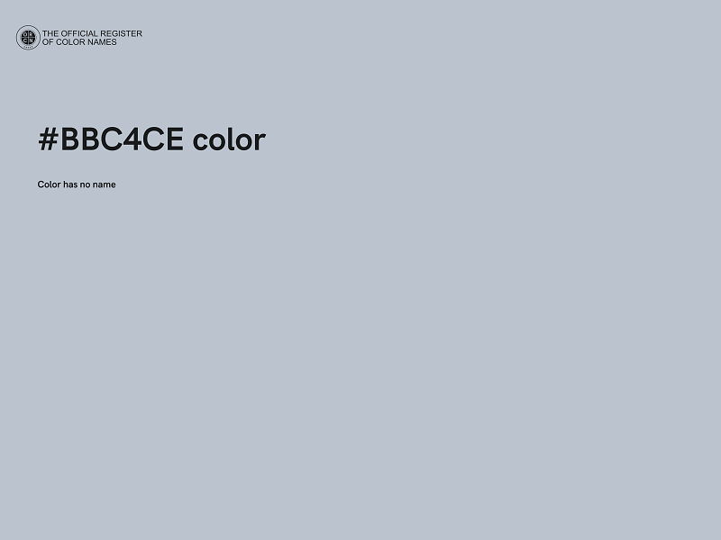 #BBC4CE color image