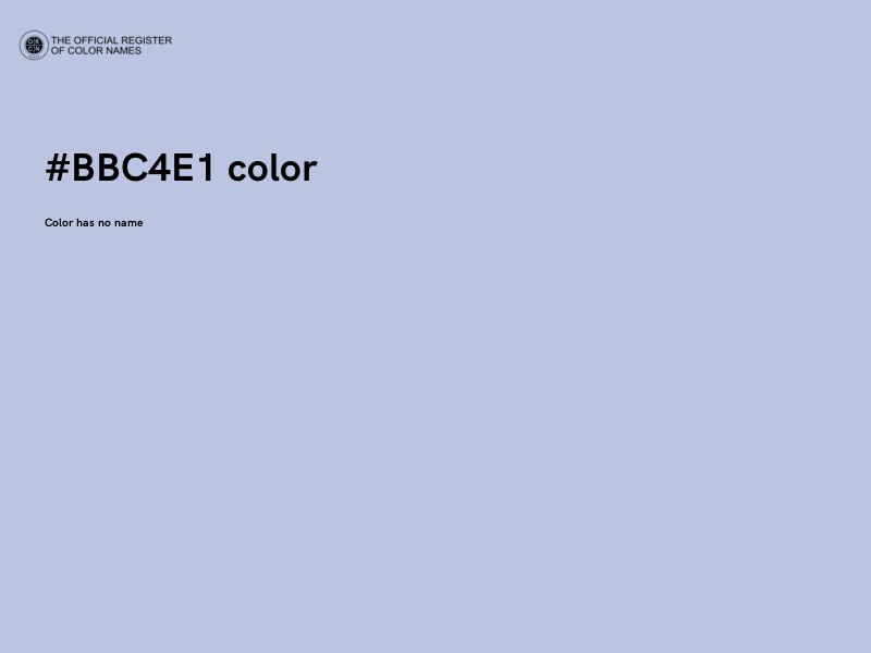 #BBC4E1 color image