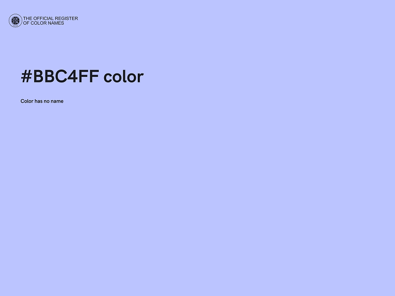 #BBC4FF color image