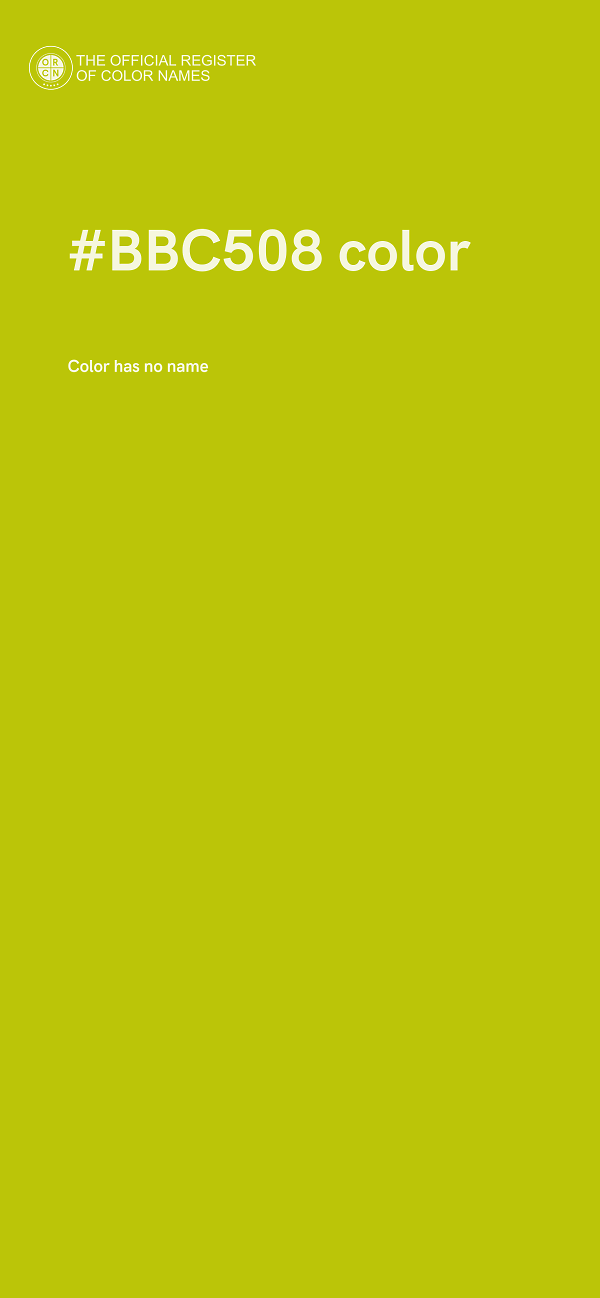 #BBC508 color image