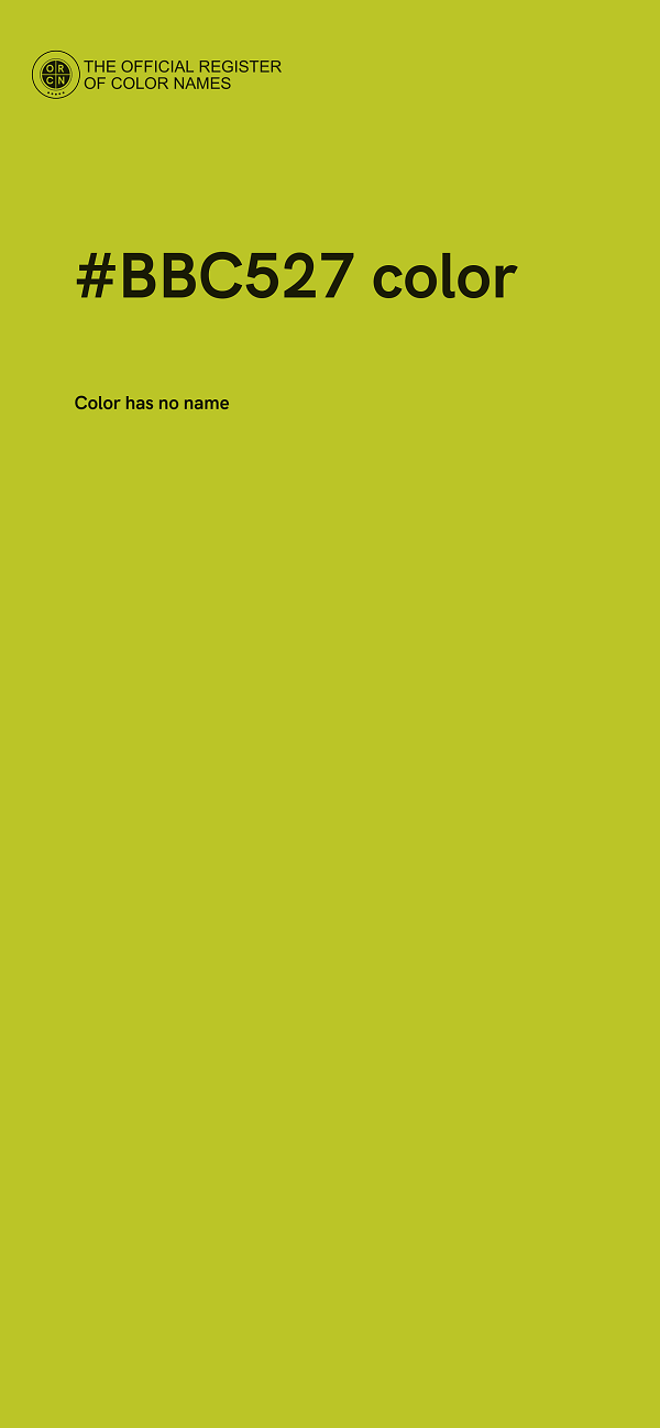 #BBC527 color image