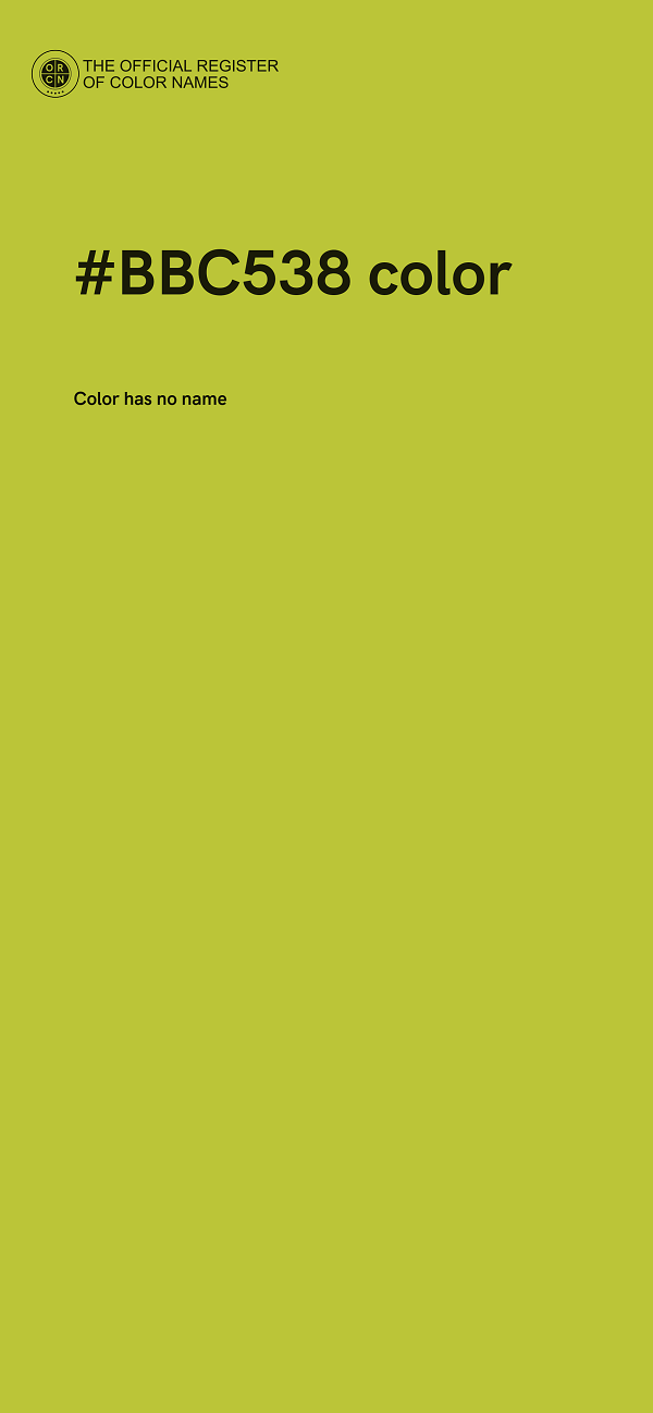 #BBC538 color image
