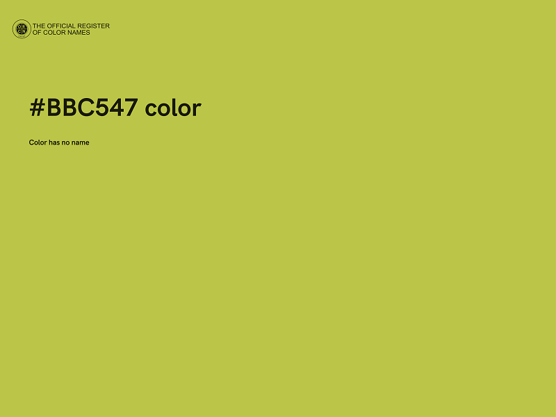#BBC547 color image