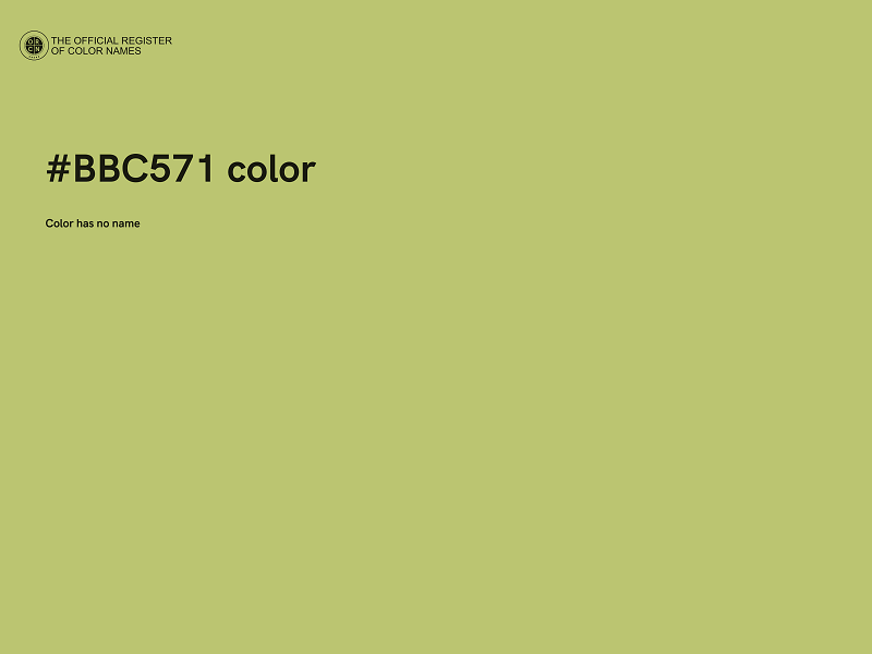 #BBC571 color image