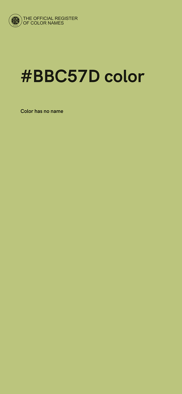 #BBC57D color image