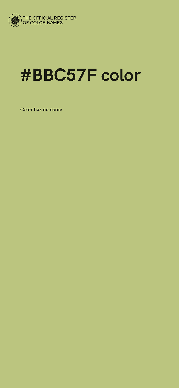 #BBC57F color image
