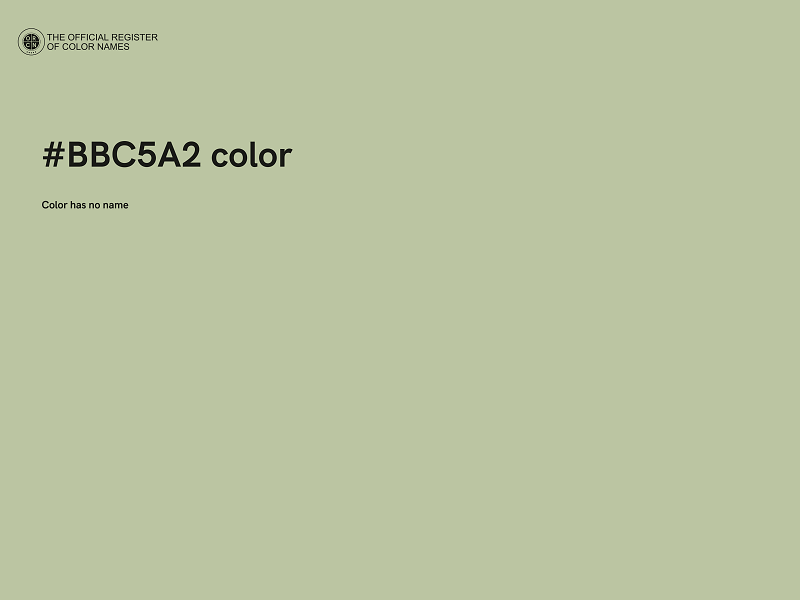 #BBC5A2 color image