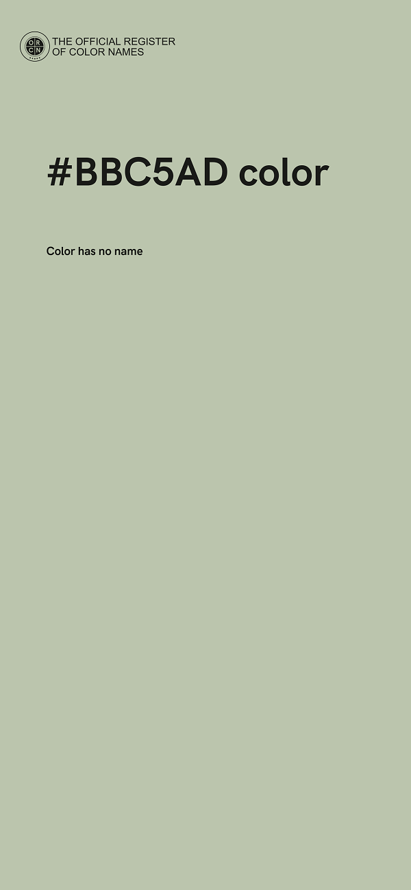 #BBC5AD color image