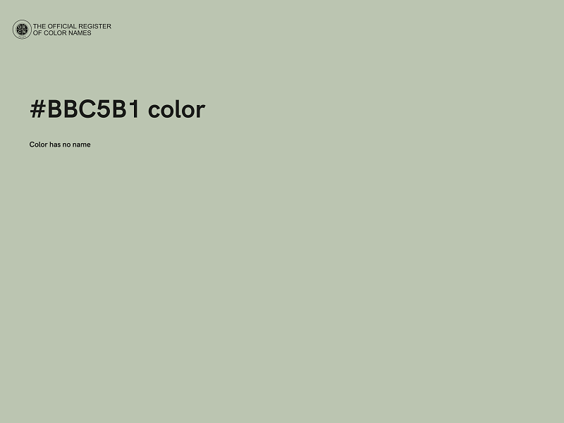 #BBC5B1 color image