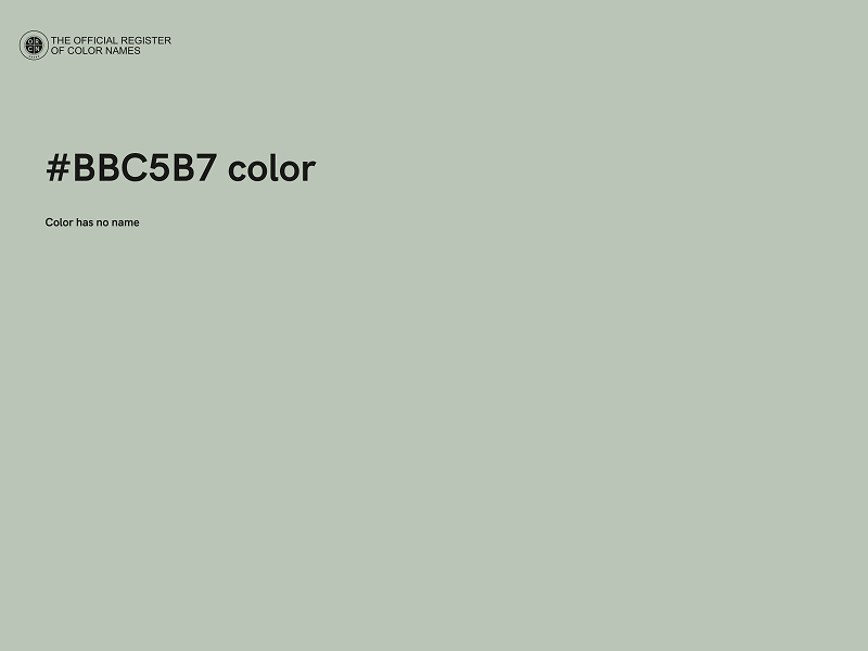 #BBC5B7 color image