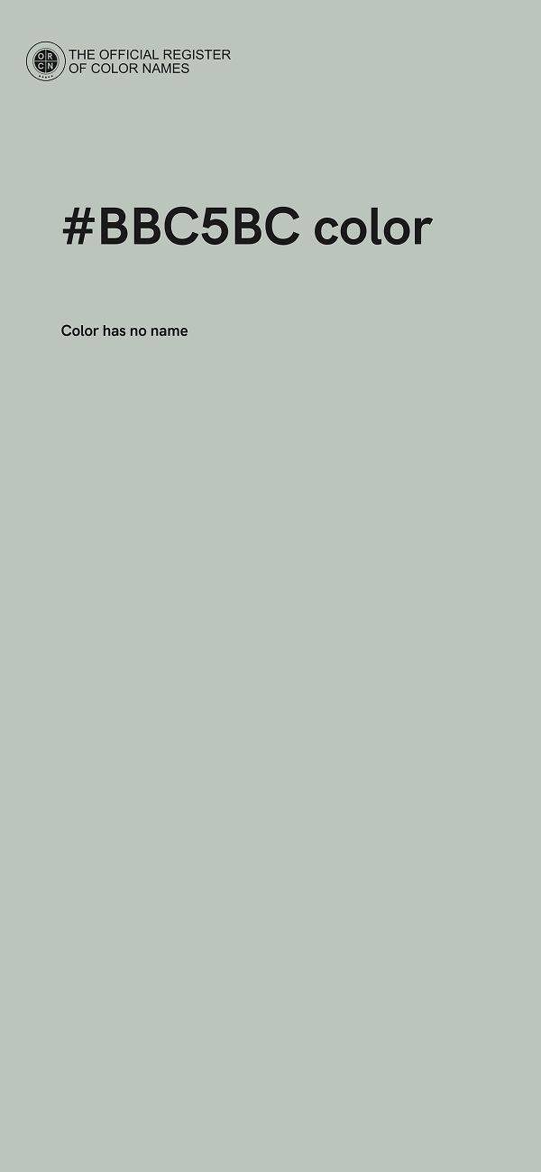 #BBC5BC color image
