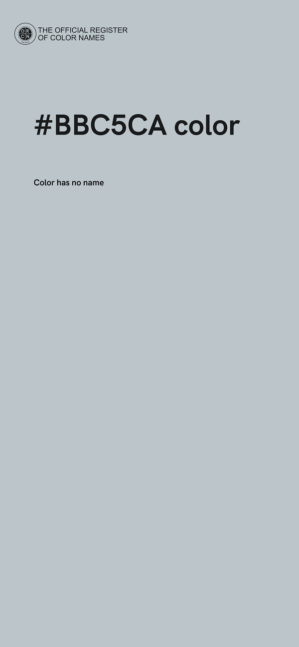 #BBC5CA color image