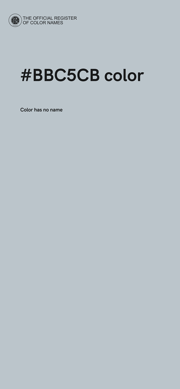 #BBC5CB color image
