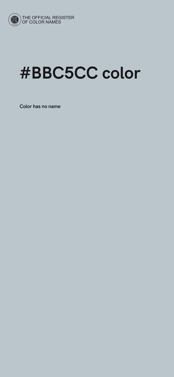 #BBC5CC color image