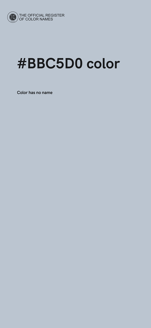 #BBC5D0 color image