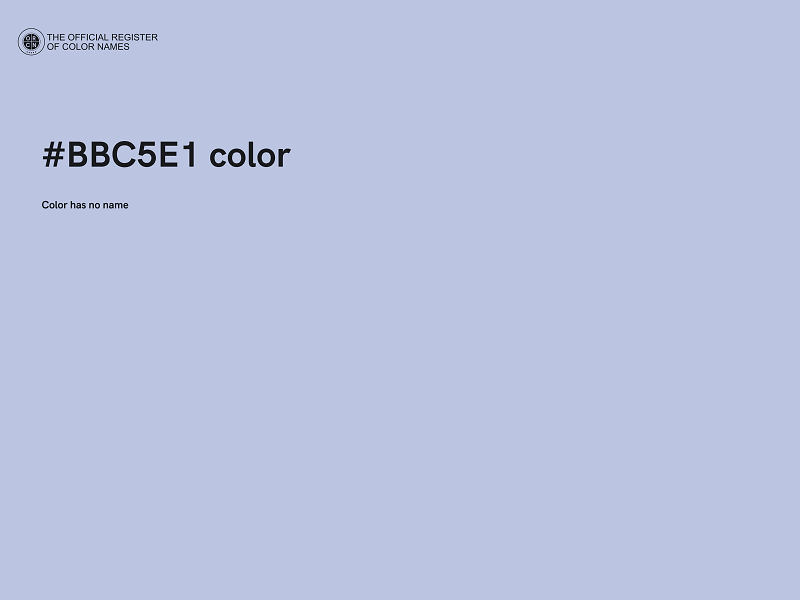#BBC5E1 color image