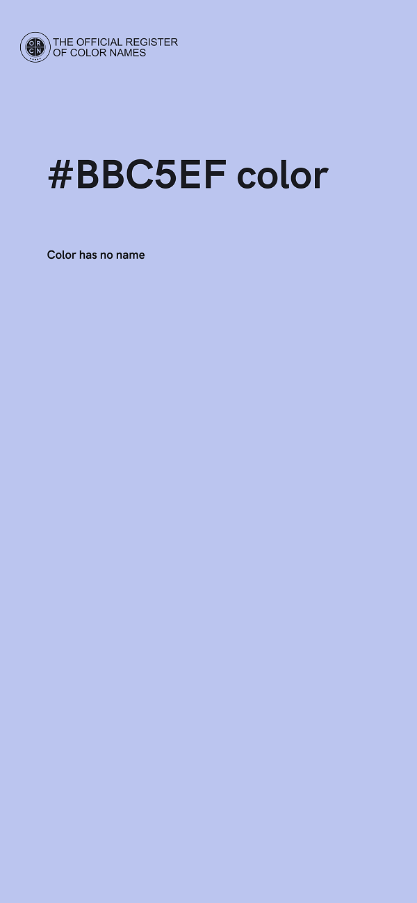 #BBC5EF color image