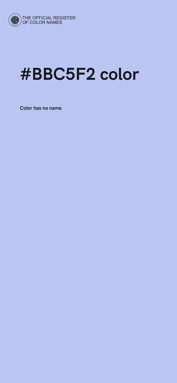 #BBC5F2 color image