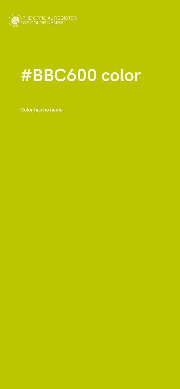 #BBC600 color image