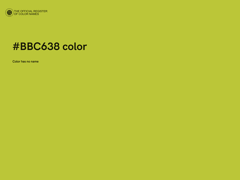 #BBC638 color image