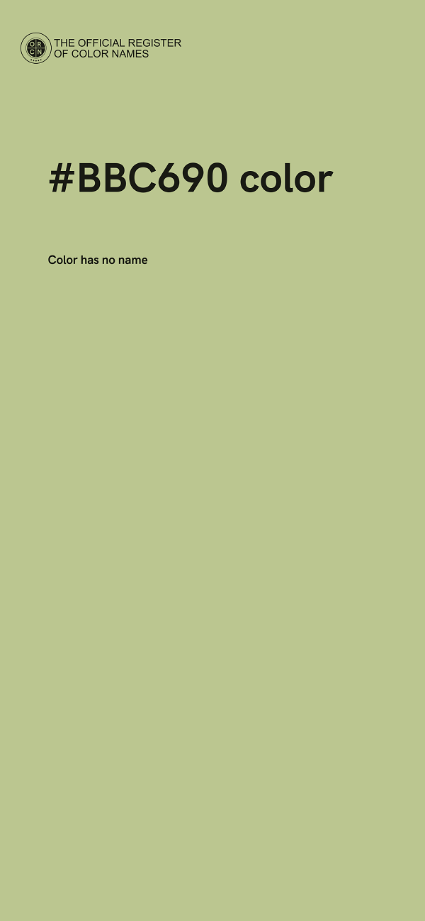 #BBC690 color image