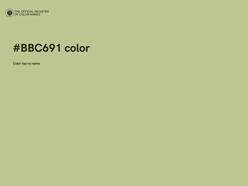 #BBC691 color image