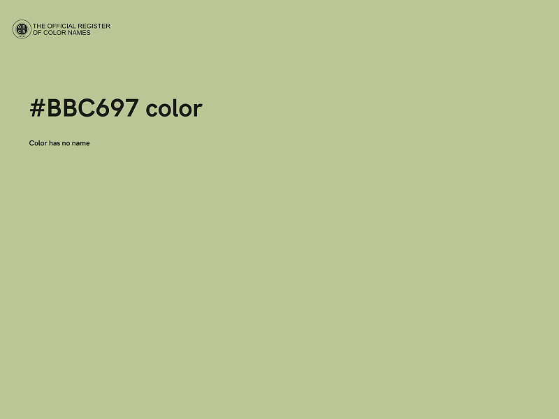 #BBC697 color image