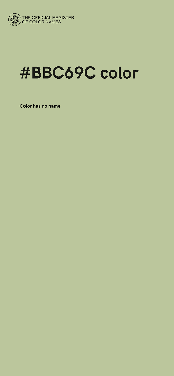 #BBC69C color image