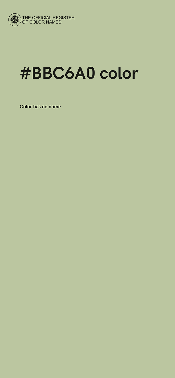 #BBC6A0 color image