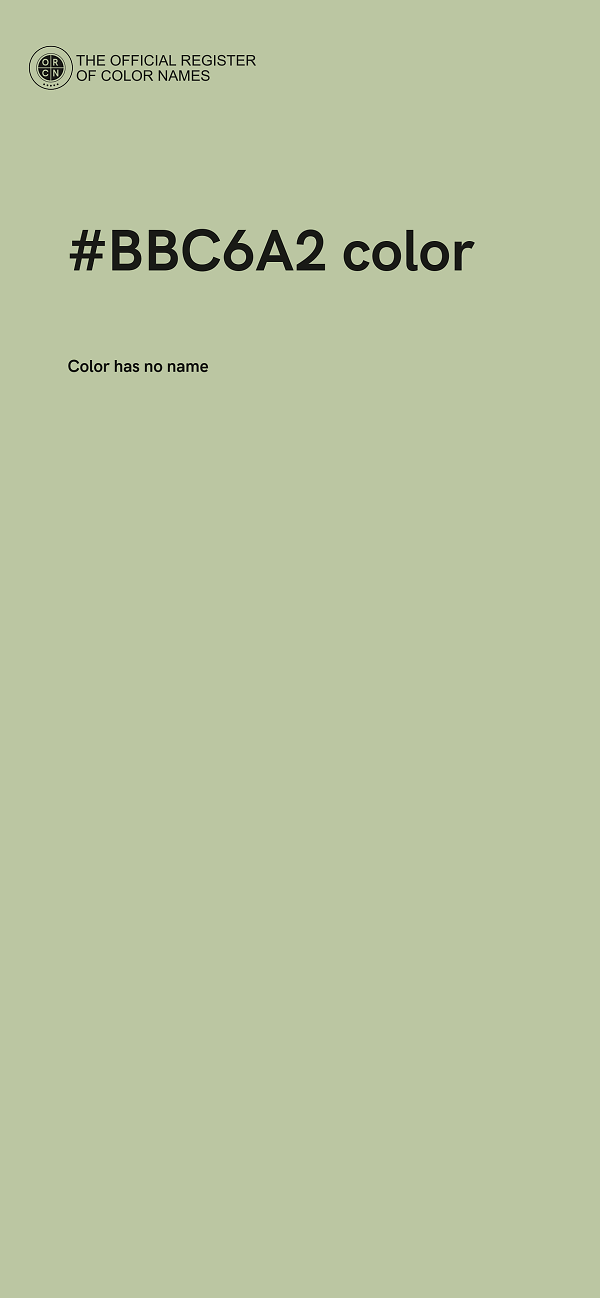 #BBC6A2 color image