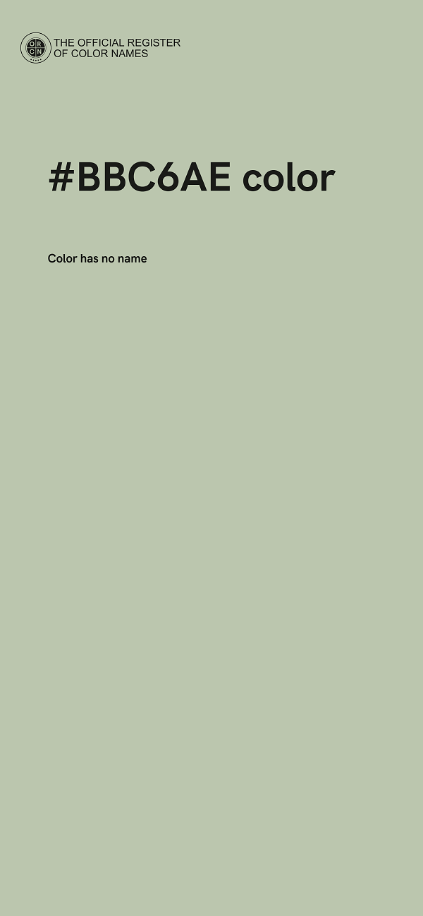 #BBC6AE color image