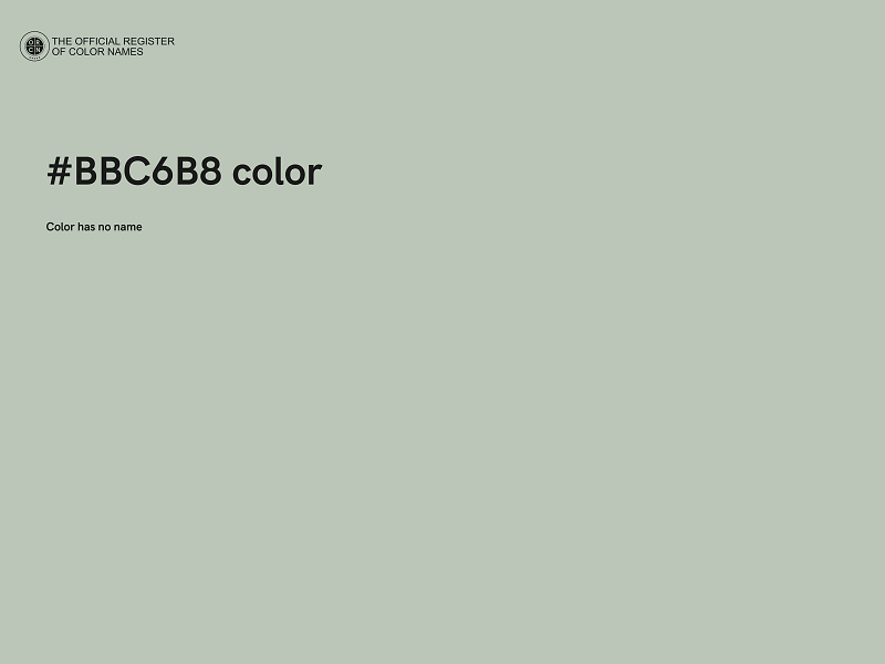 #BBC6B8 color image