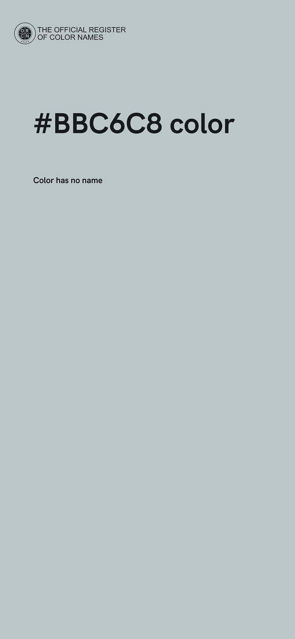 #BBC6C8 color image